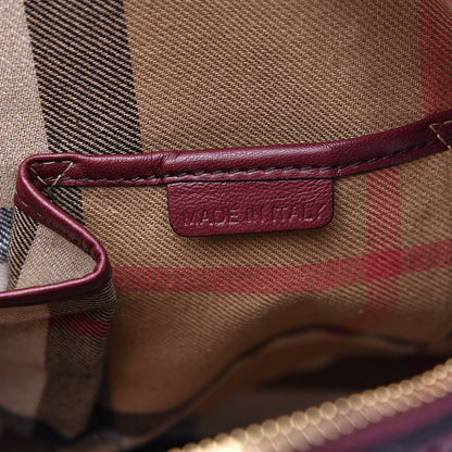 Burberry Calfskin Small Orchard Bowling Bag Burgundy Red 7 of 15