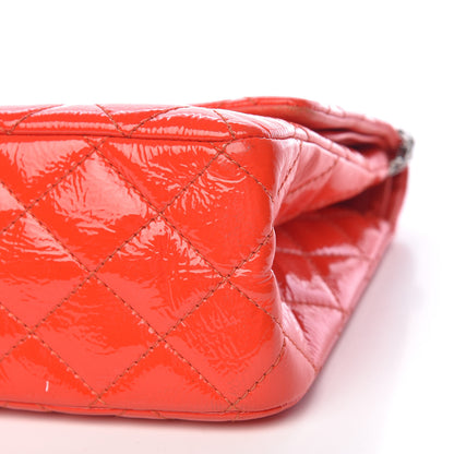 Chanel Distressed Patent Quilted 2.55 Reissue 227 Flap Red 7 of 10