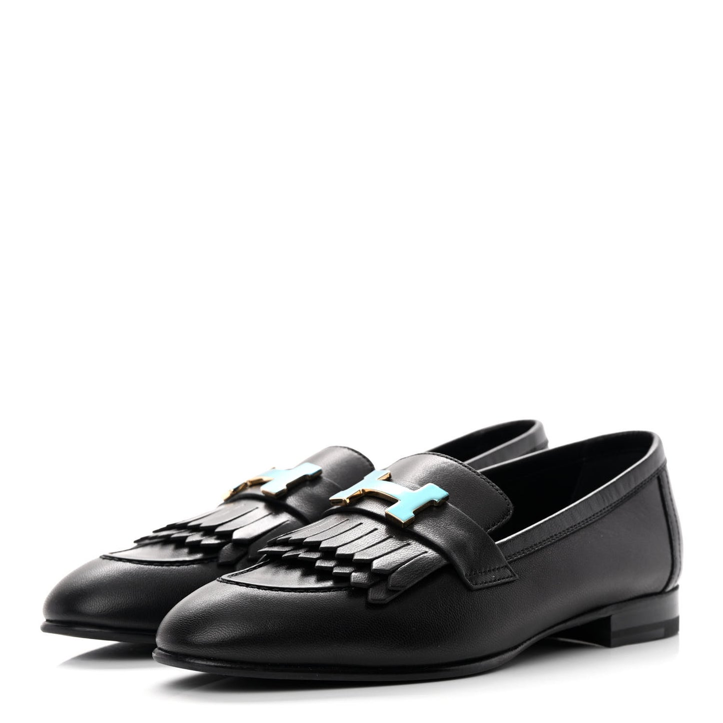 Goatskin Womens Royal Loafers 35.5 Black