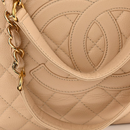 Chanel Caviar Quilted Grand Shopping Tote GST Beige Clair 16 of 16