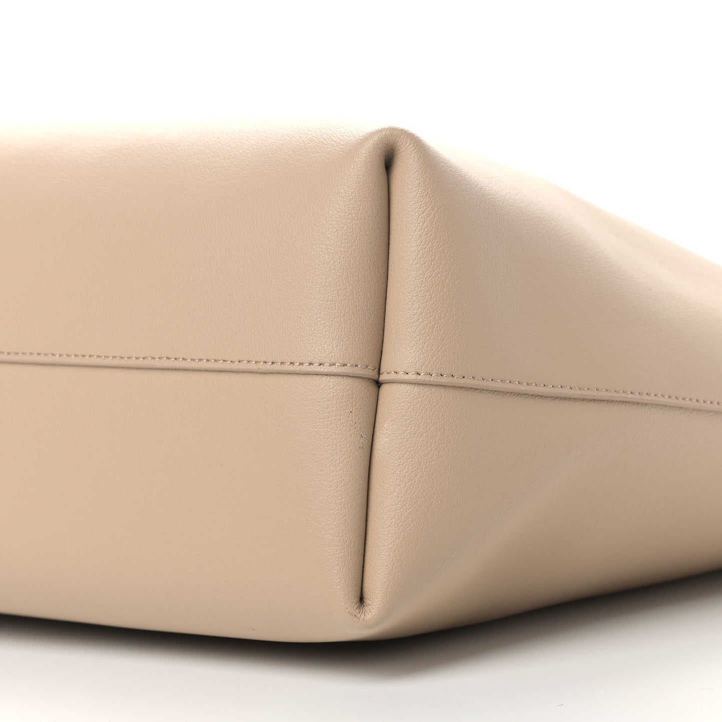 Calfskin Large Shopping Tote Nude Powder