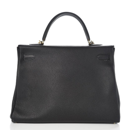Hermes Togo Kelly Retourne 35 Black 3 of 36