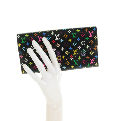 Louis Vuitton Monogram Multicolor Sarah Wallet NM Black Grenade 2 of 7