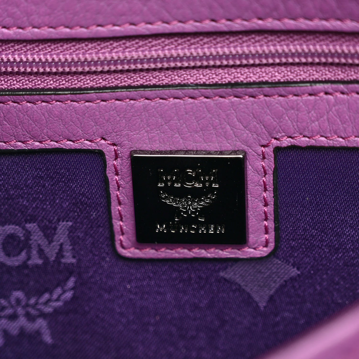 MCM Visetos Small Sprinkle Stud Stark Backpack Purple 6 of 9