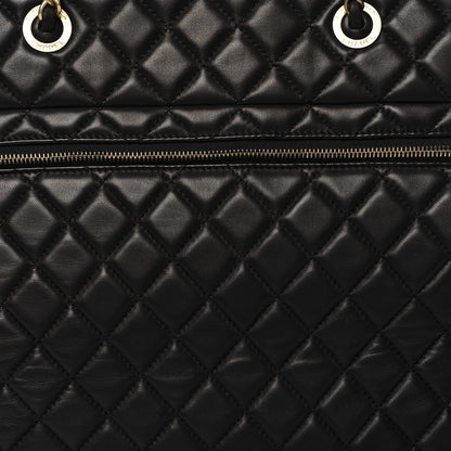 Chanel Lambskin Quilted CC Pocket Shopping Tote Black 9 of 13
