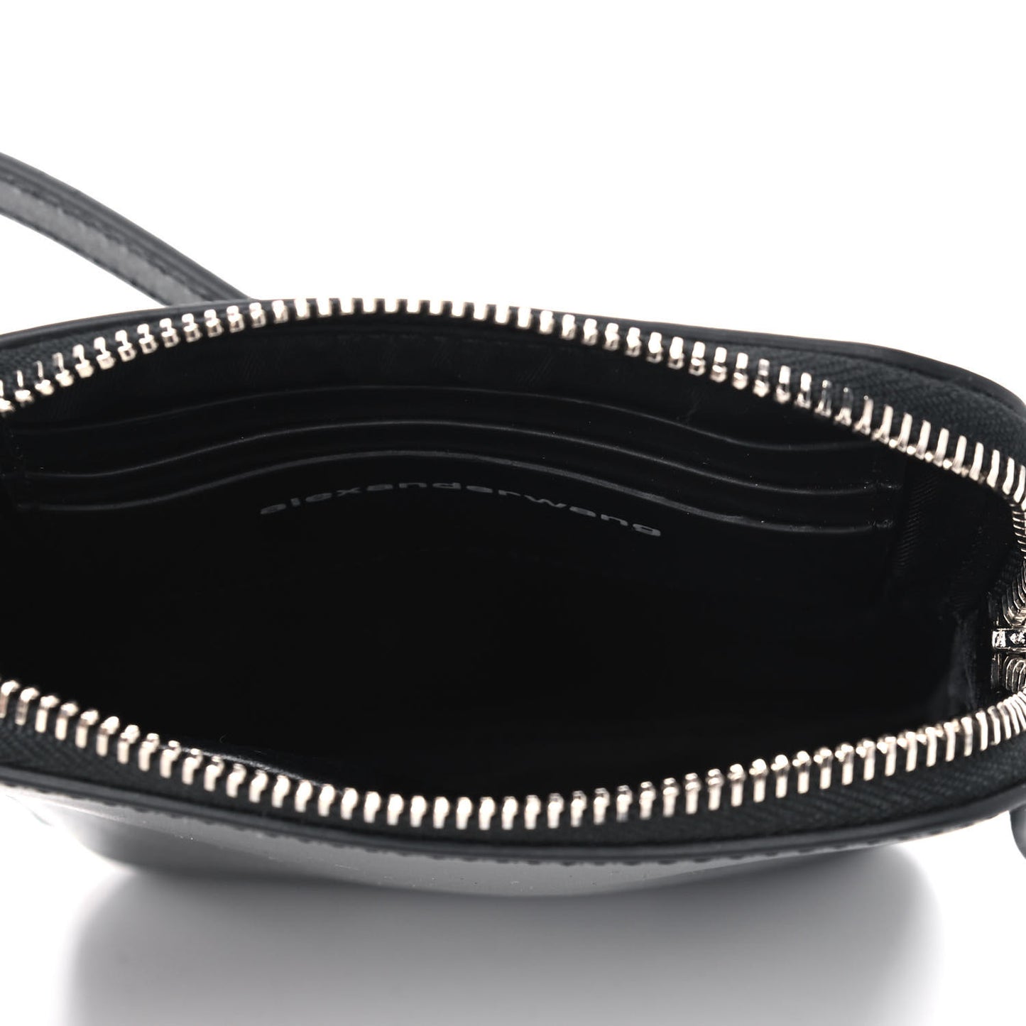 Textured Calfskin Scout Crossbody Pouch Black