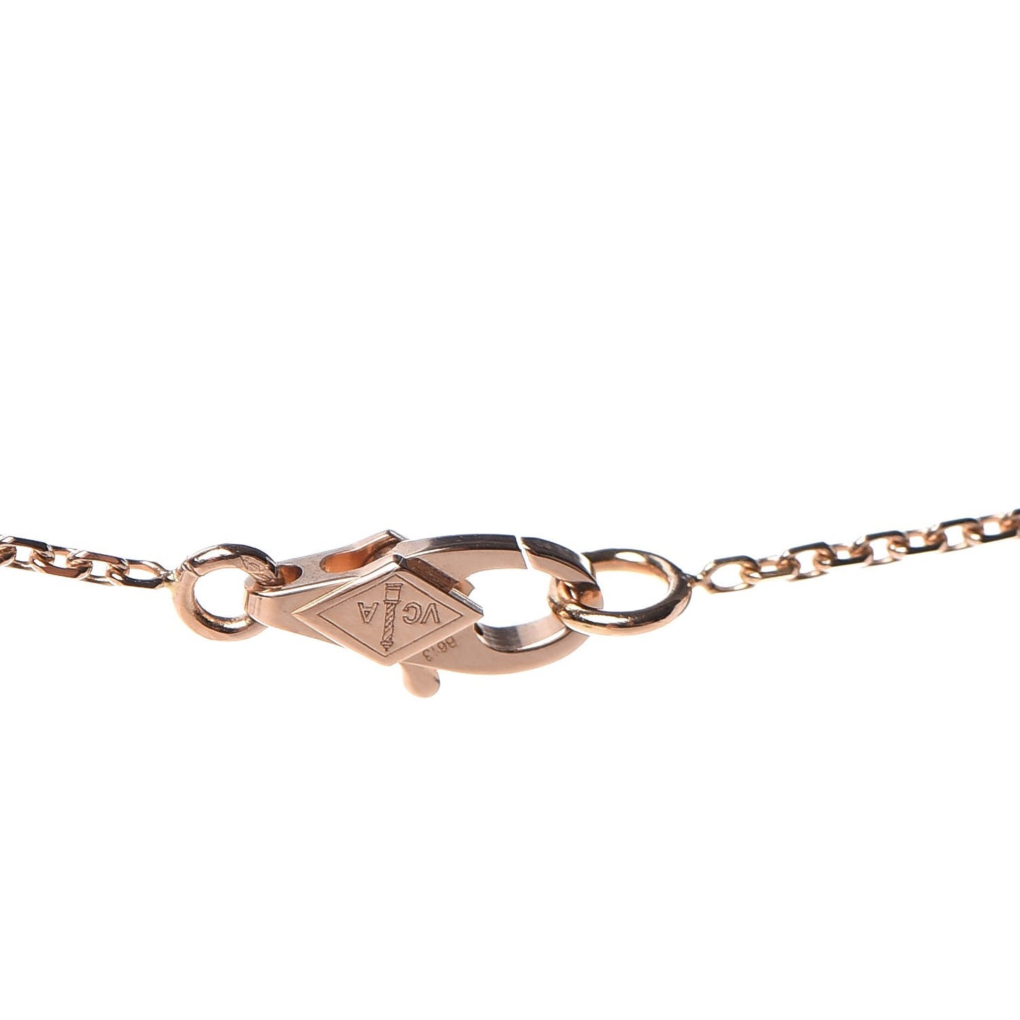 18K Rose Gold Sweet Alhambra Pendant Necklace
