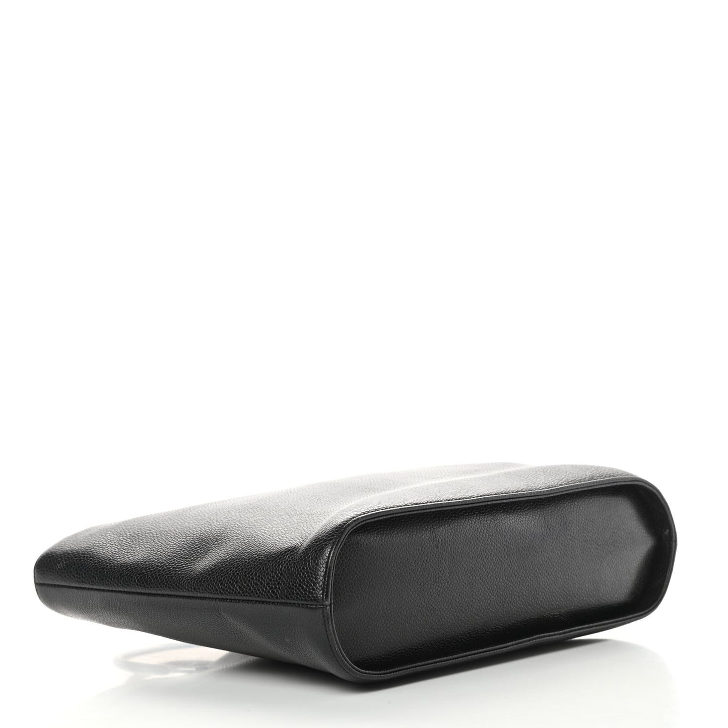 Caviar Metal Handle Tote Black