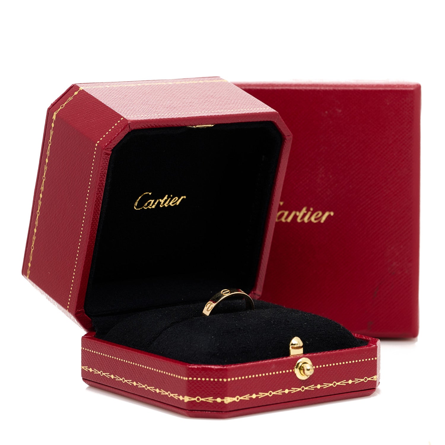 Cartier 18K Yellow Gold 3.5mm LOVE Wedding Band Ring 51 5.75 5 of 5