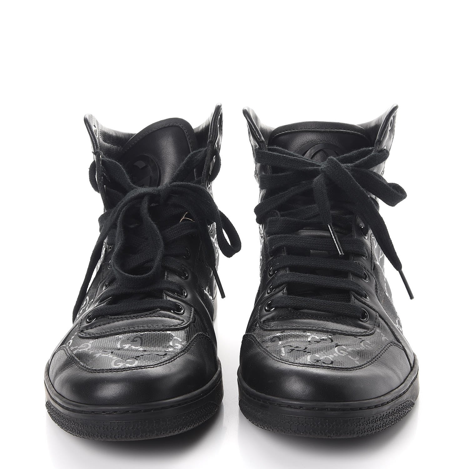 Gucci Imprime Mens Coda High Top Sneakers 7 Black 2 of 12