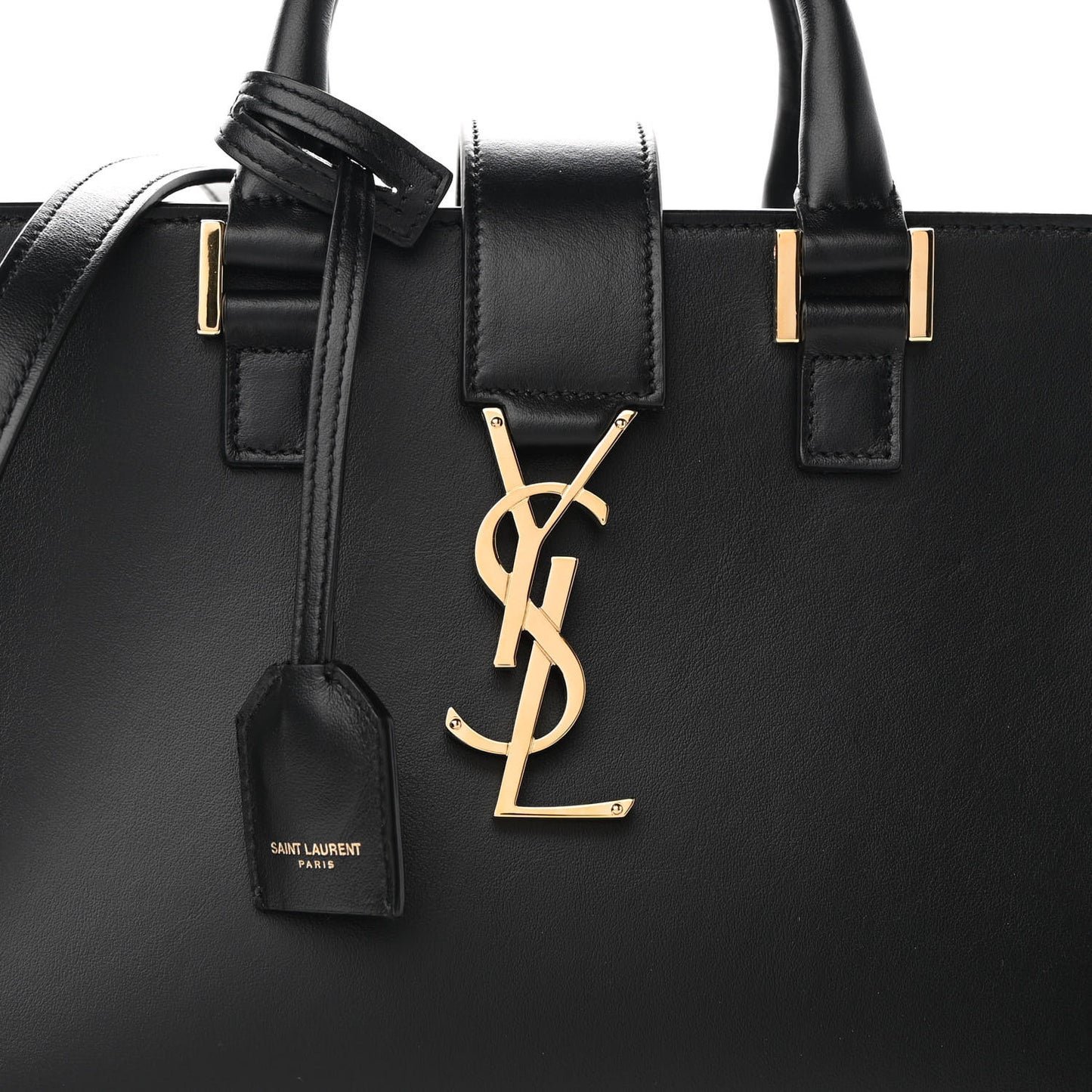 Calfskin Monogram Baby Cabas Black