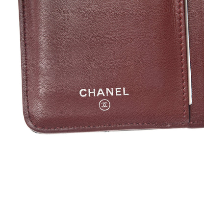 Chanel Lambskin Quilted Yen Wallet Black 6 of 11