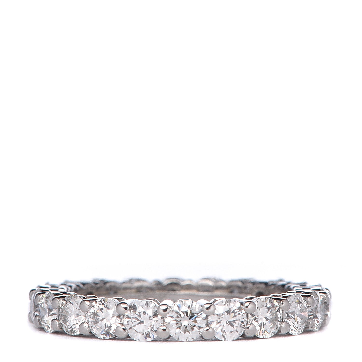 Tiffany Platinum Diamond Embrace Eternity Band Ring 50 5.5 1 of 5