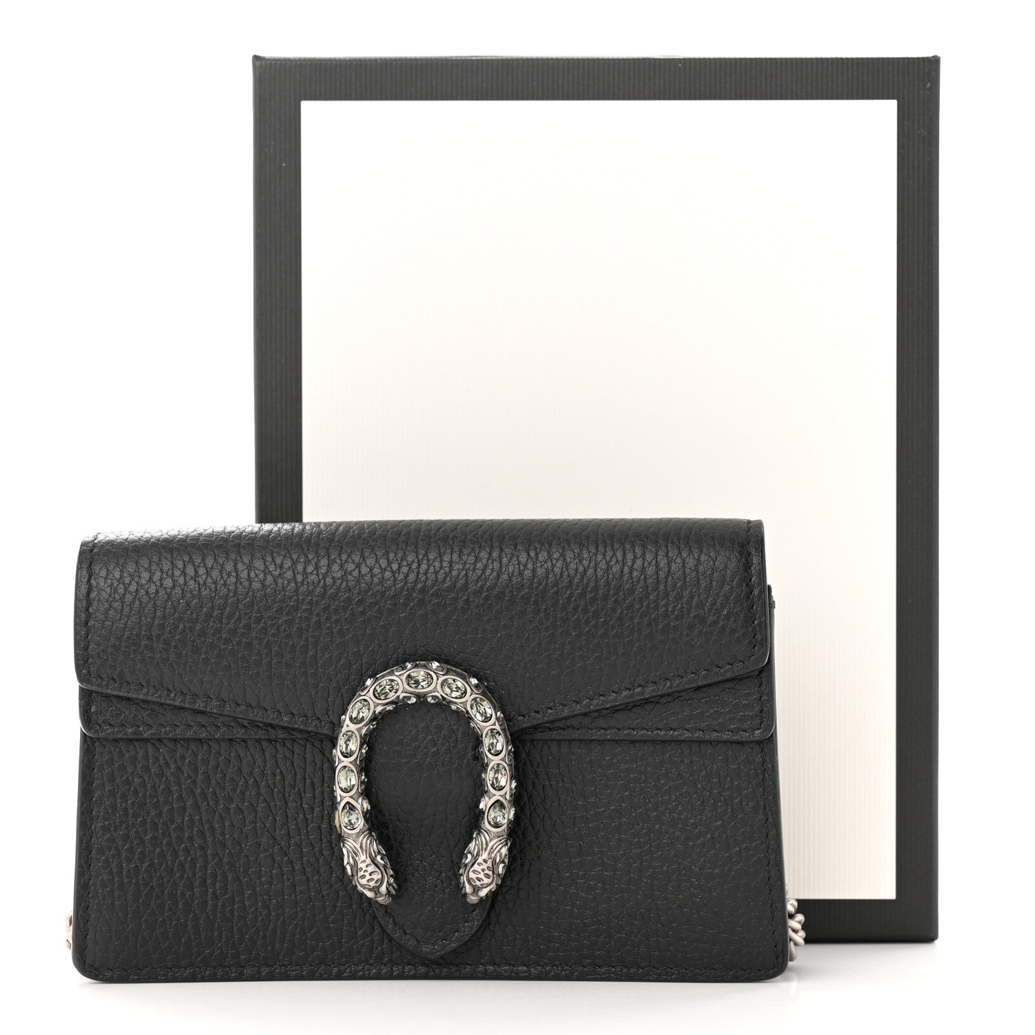 Gucci Calfskin Super Mini Dionysus Shoulder Bag Black 10 of 10