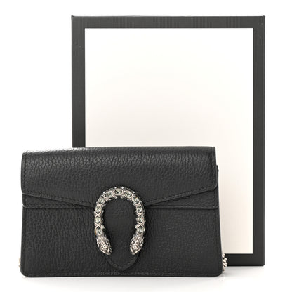 Gucci Calfskin Super Mini Dionysus Shoulder Bag Black 10 of 10