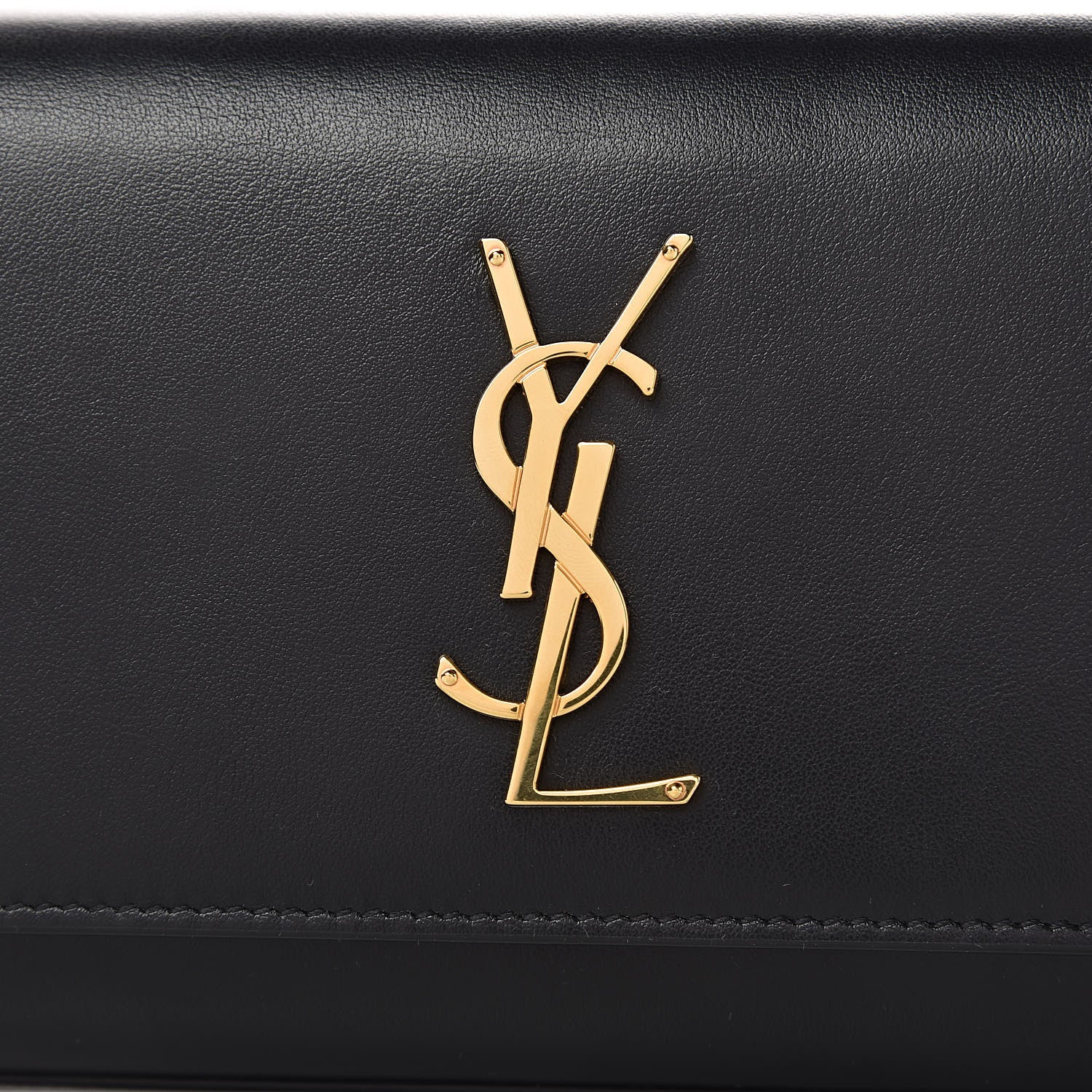 Saint Laurent Smooth Calfskin Monogram Kate Belt Bag Black 7 of 9