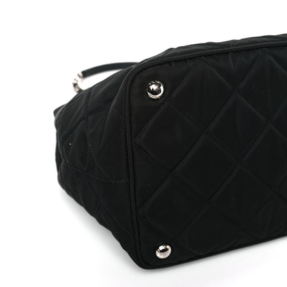 Prada Nylon Tessuto Impuntu Quilted Tote Black 7 of 8