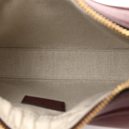Gucci Aria Calfskin Web Small Attache Shoulder Bag Rosso Ancora 5 of 10