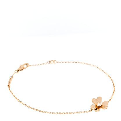 Van Cleef & Arpels 18K Yellow Gold Diamond Mini Frivole Bracelet 2 of 5