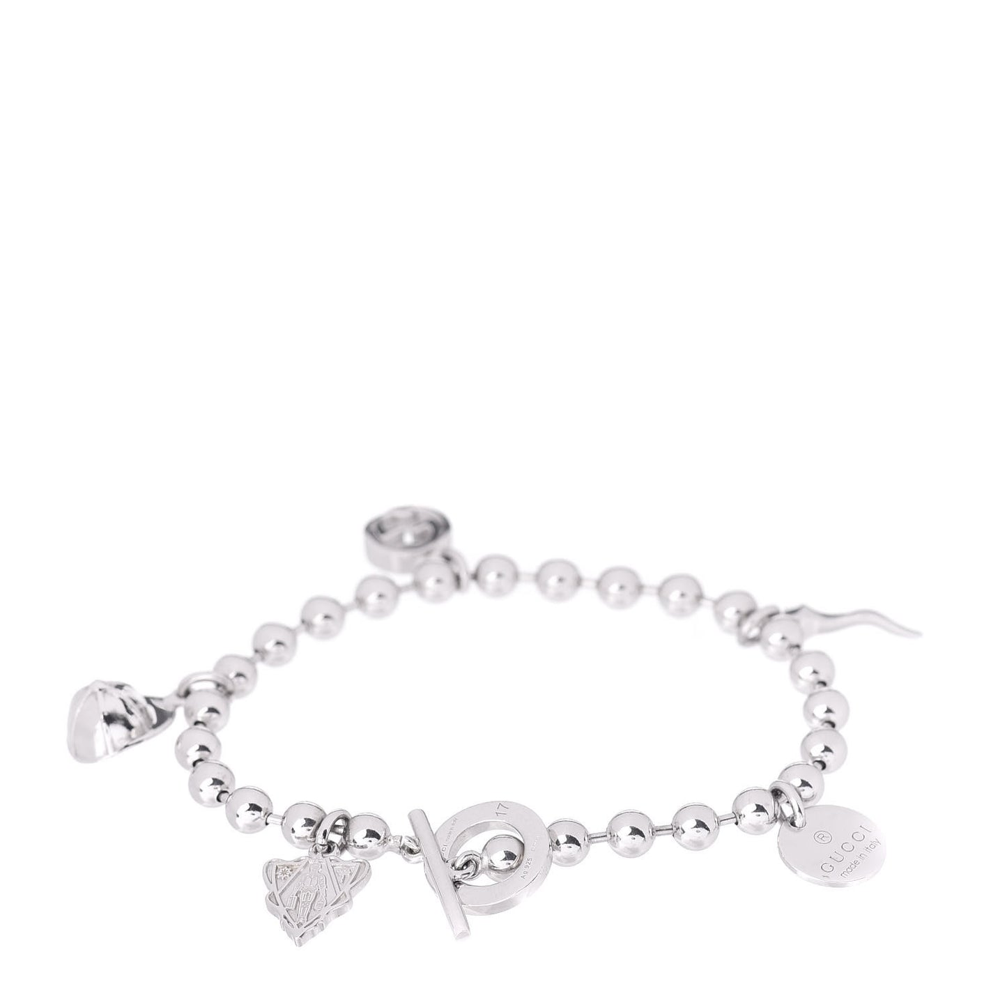 Sterling Silver Boule Five Charm Bracelet