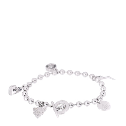 Gucci Sterling Silver Boule Five Charm Bracelet 3 of 4