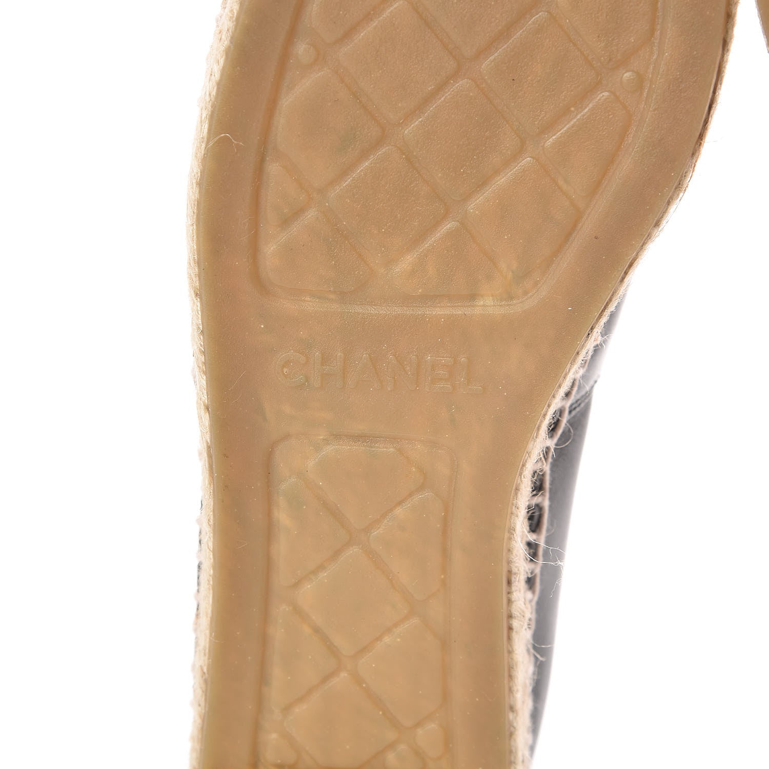 Chanel Lambskin CC Espadrilles 37 Black 7 of 12