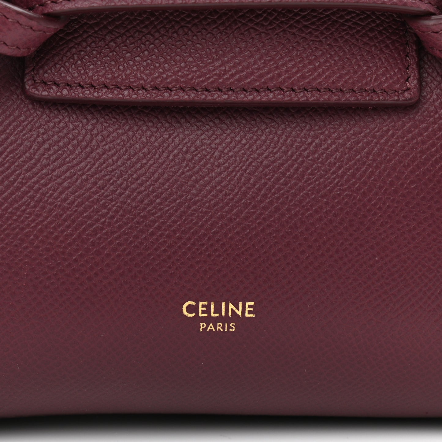 Grained Calfskin Pico Belt Bag Acai