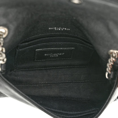Saint Laurent Grain De Poudre Monogram Toy West Hollywood Fold-Over Bag Black 5 of 9