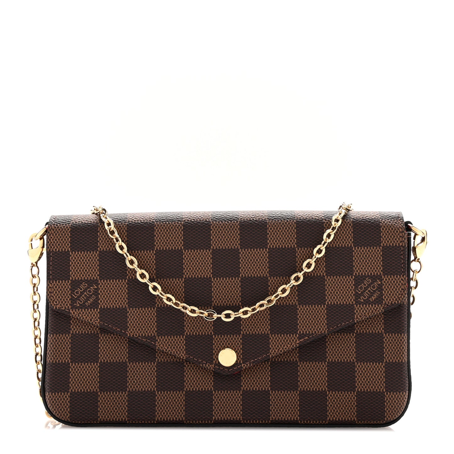 Damier Ebene Pochette Felicie Chain Wallet