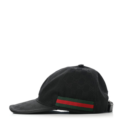 Gucci Monogram Web Baseball Hat L Black 7 of 19