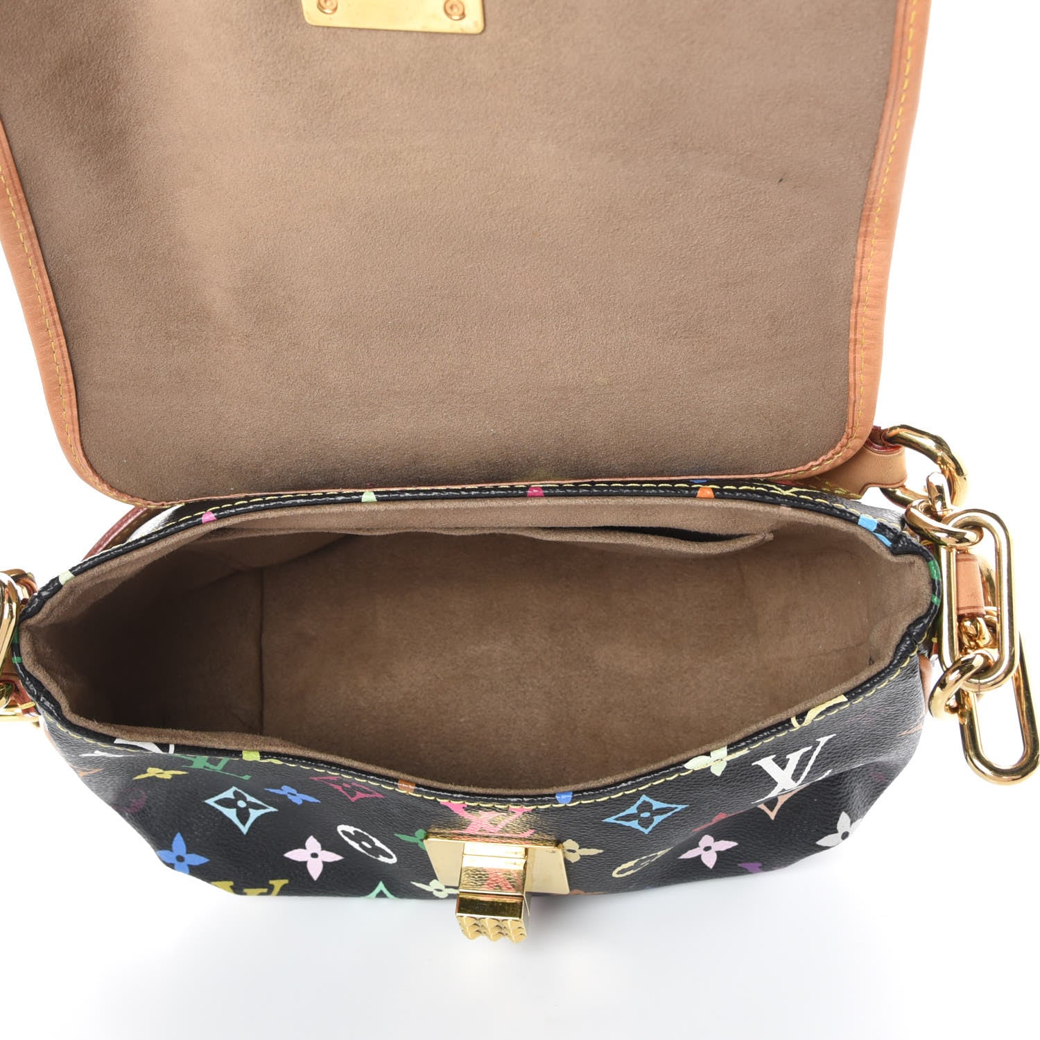 Louis Vuitton Monogram Multicolor Patti Black 5 of 8