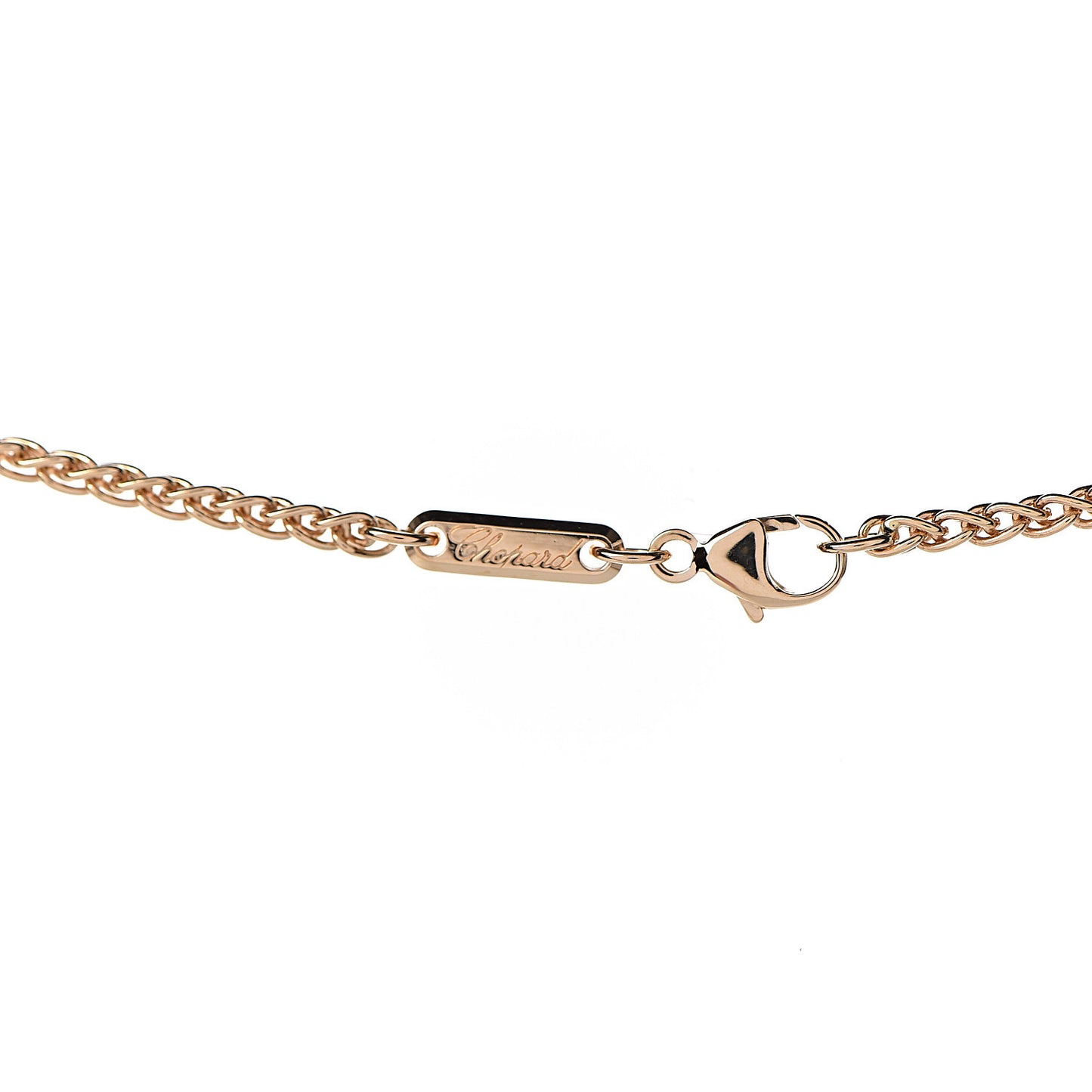 18K Yellow Gold Happy Diamonds Icons Floating Heart Pendant Necklace