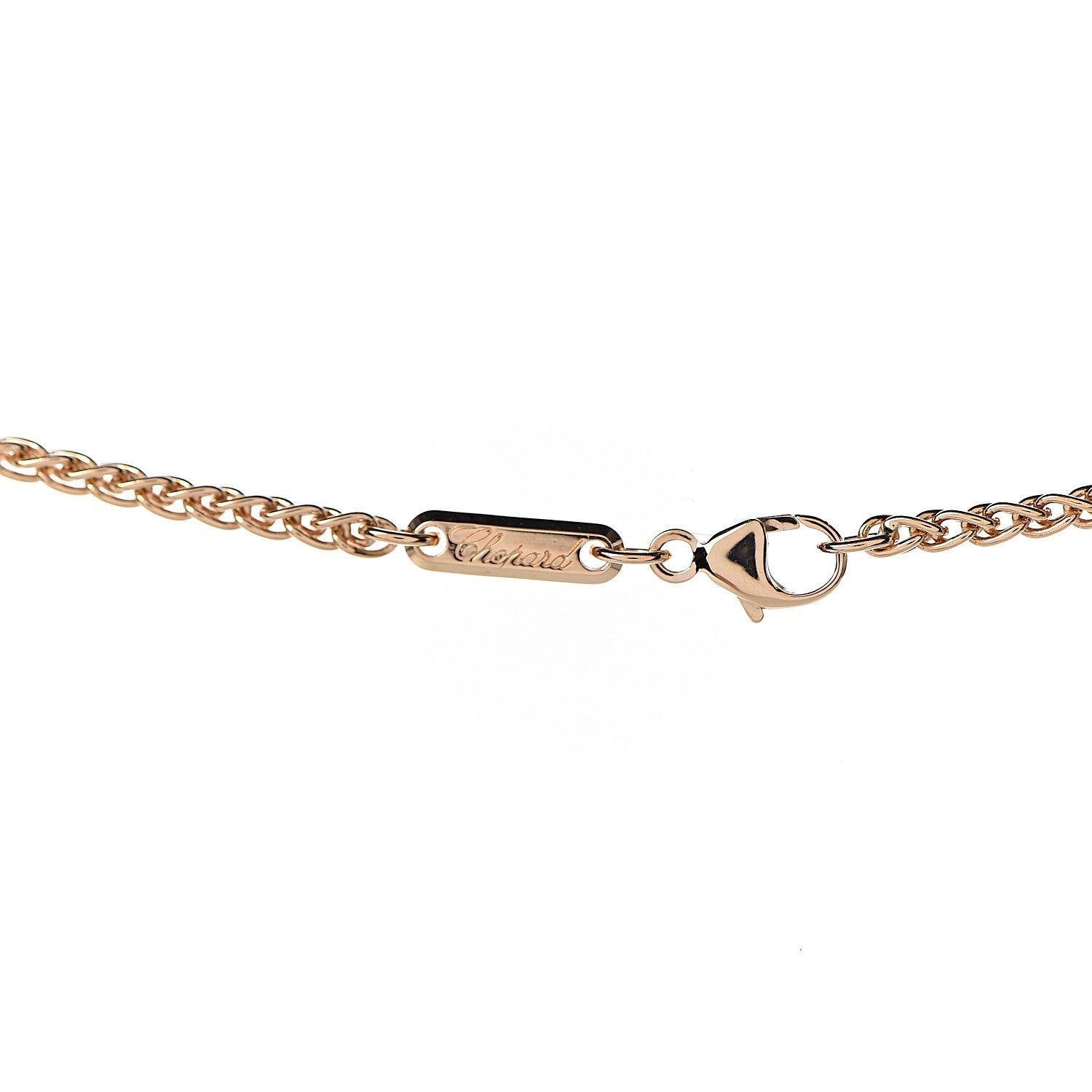 Chopard 18K Yellow Gold Happy Diamonds Icons Floating Heart Pendant Necklace 6 of 7
