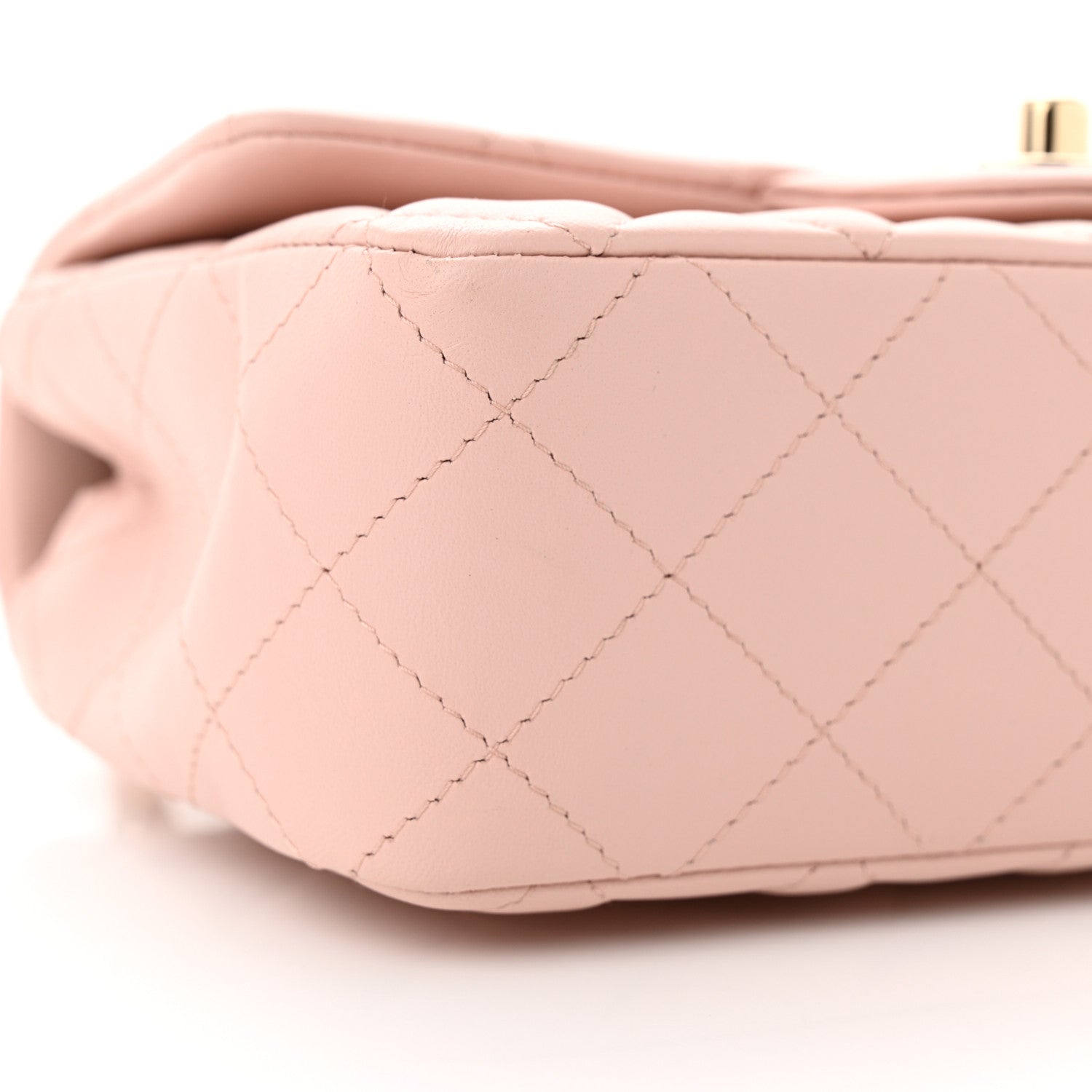 Chanel Lambskin Quilted Mini Rectangular Flap Light Pink 8 of 9