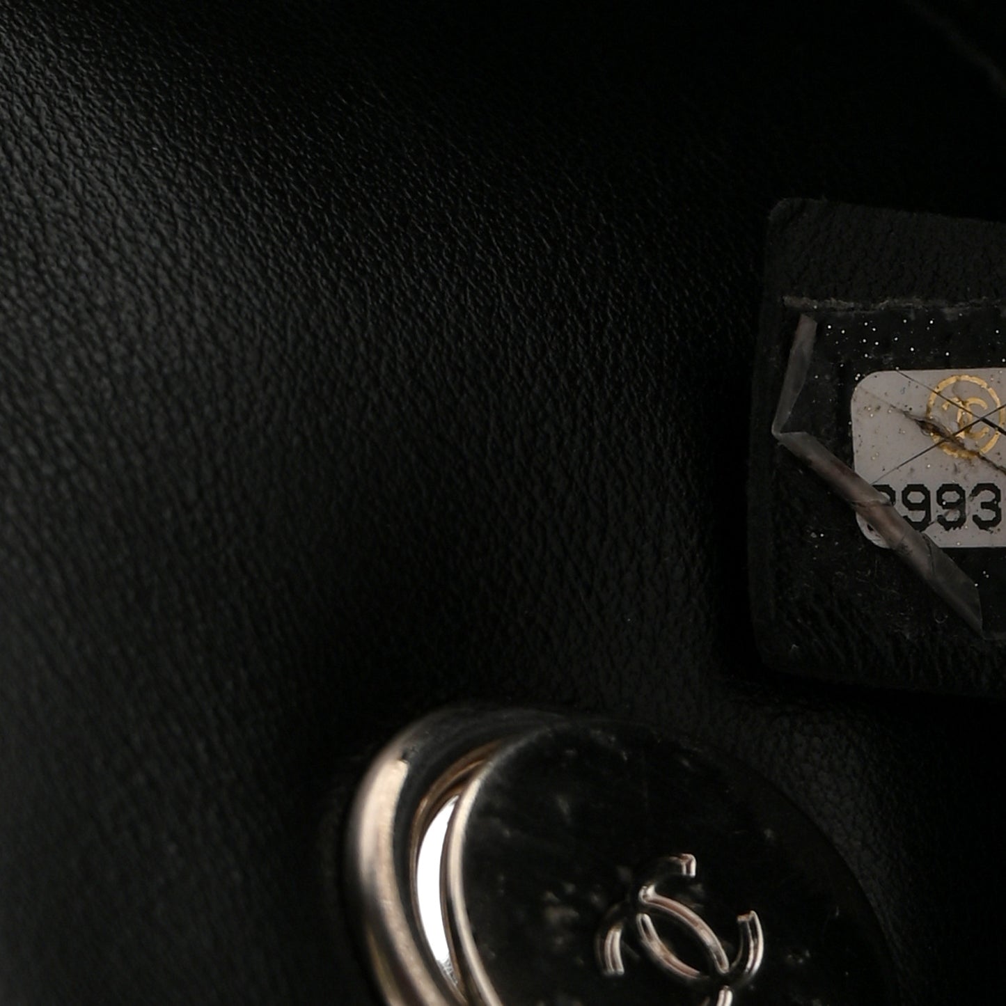 Calfskin Quilted CC Uniform Flap Belt Bag Black