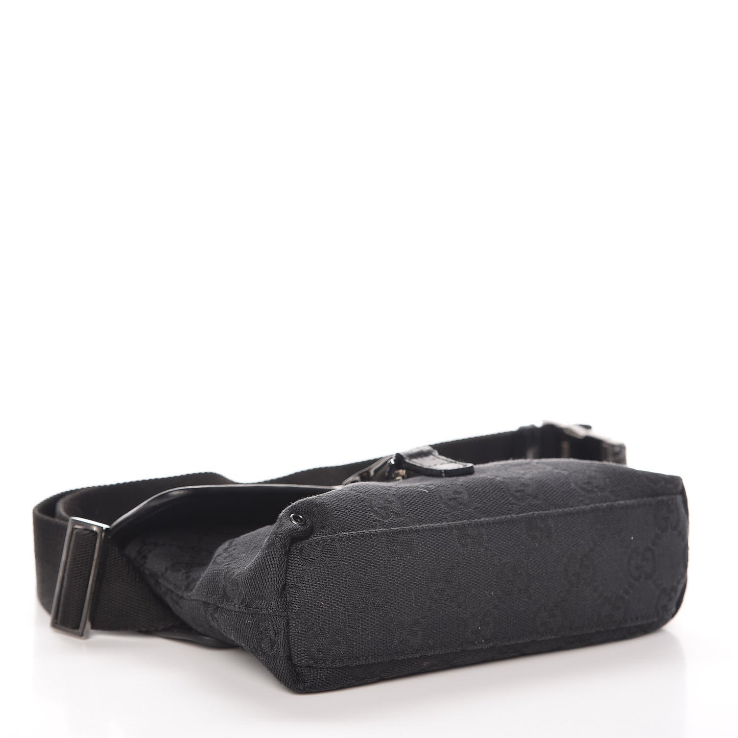 GG Monogram Web Flight Belt Bag Black