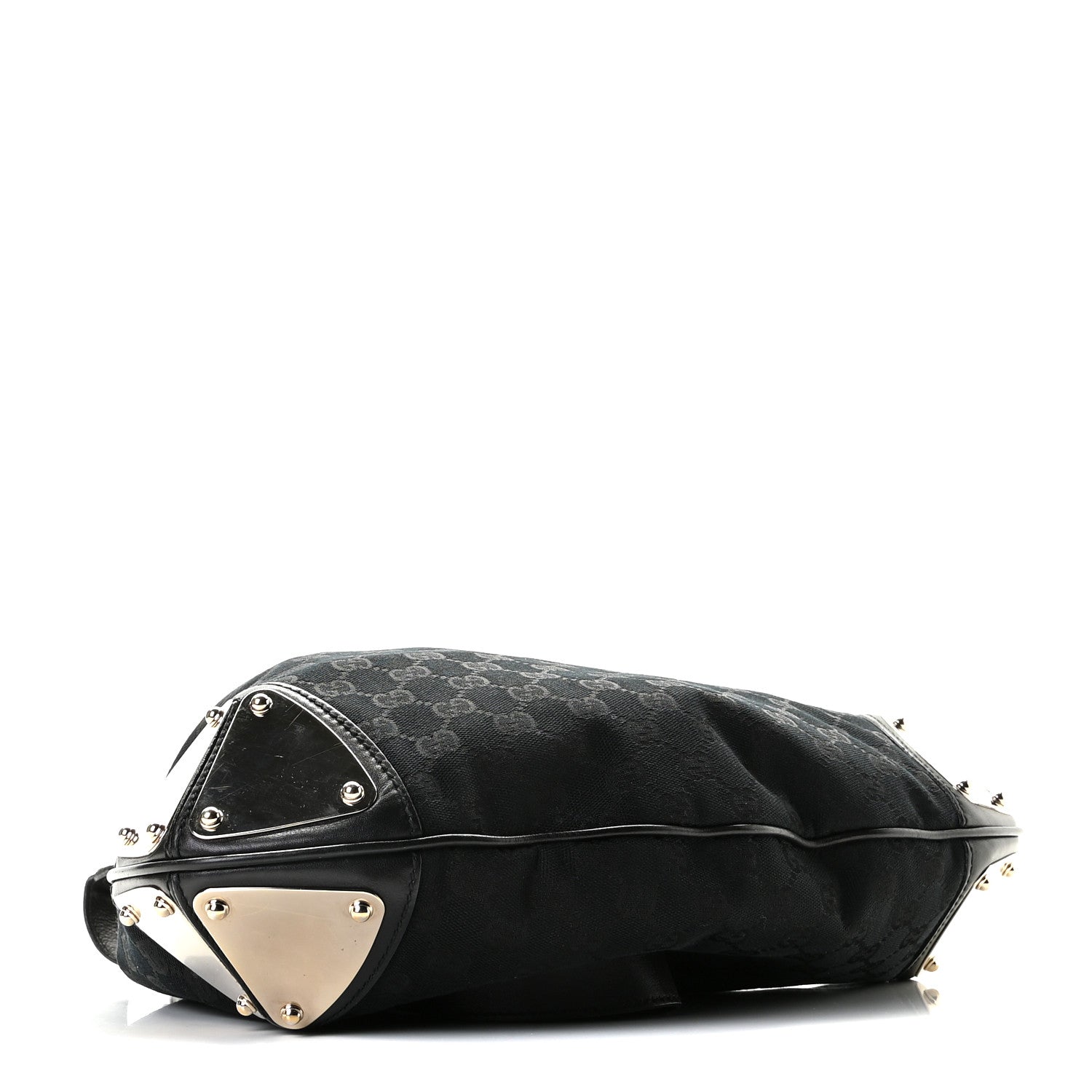 Gucci Monogram Medium Indy Top Handle Hobo Black 4 of 11
