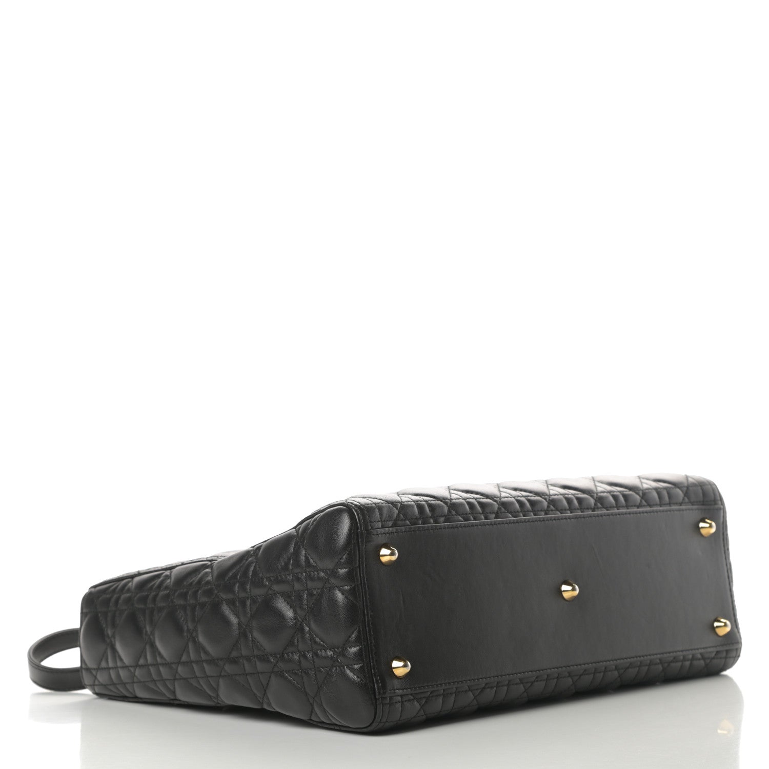 Christian Dior Lambskin Cannage Large Lady Dior Black 4 of 14