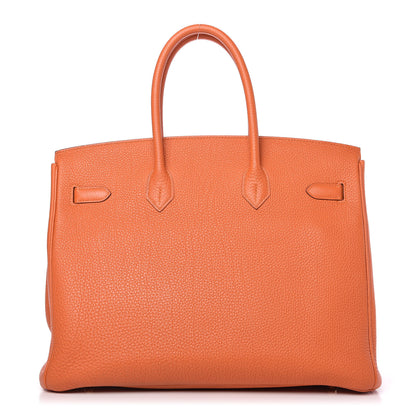 Hermes Togo Birkin 35 Orange 4 of 34
