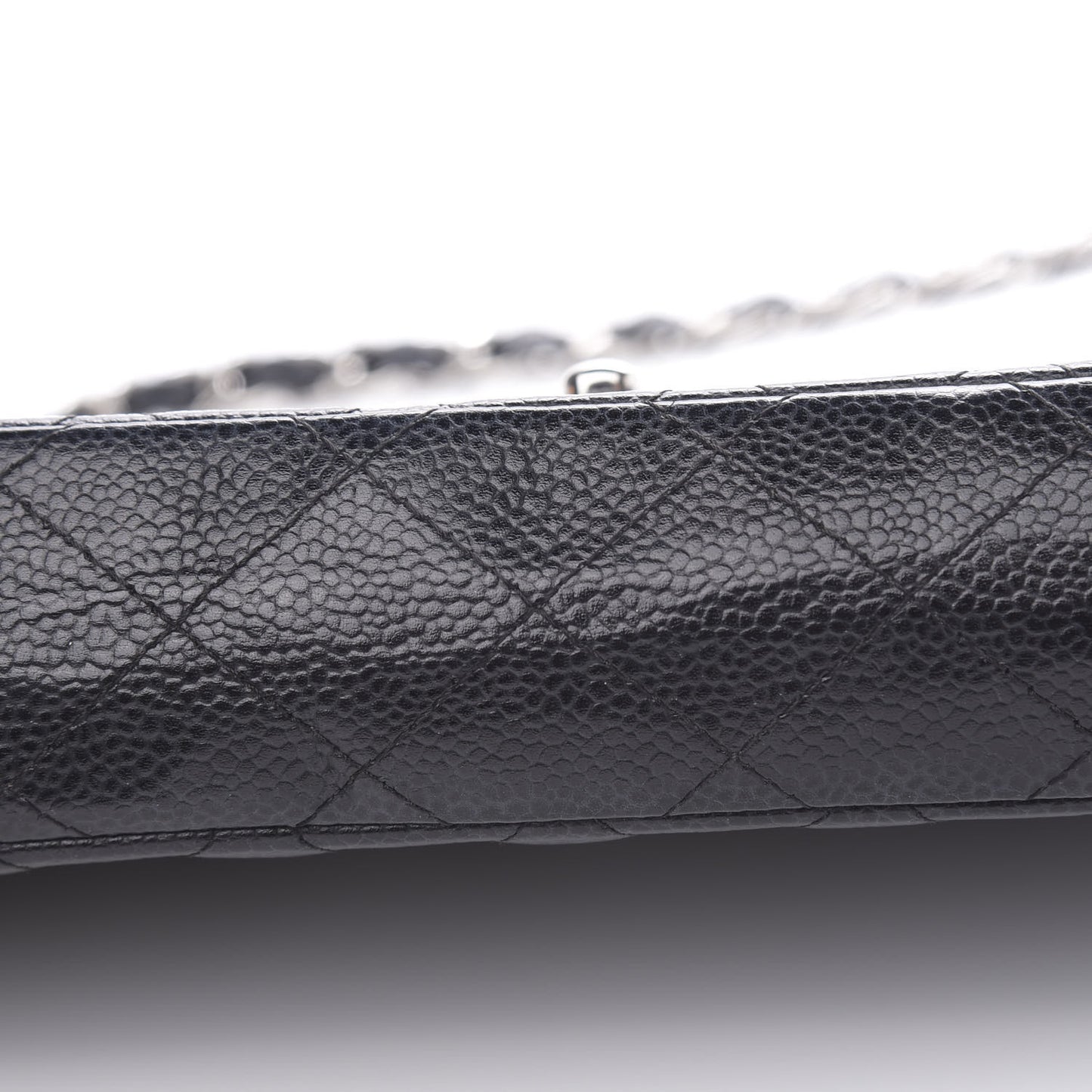 Caviar Quilted East West Flap Black
