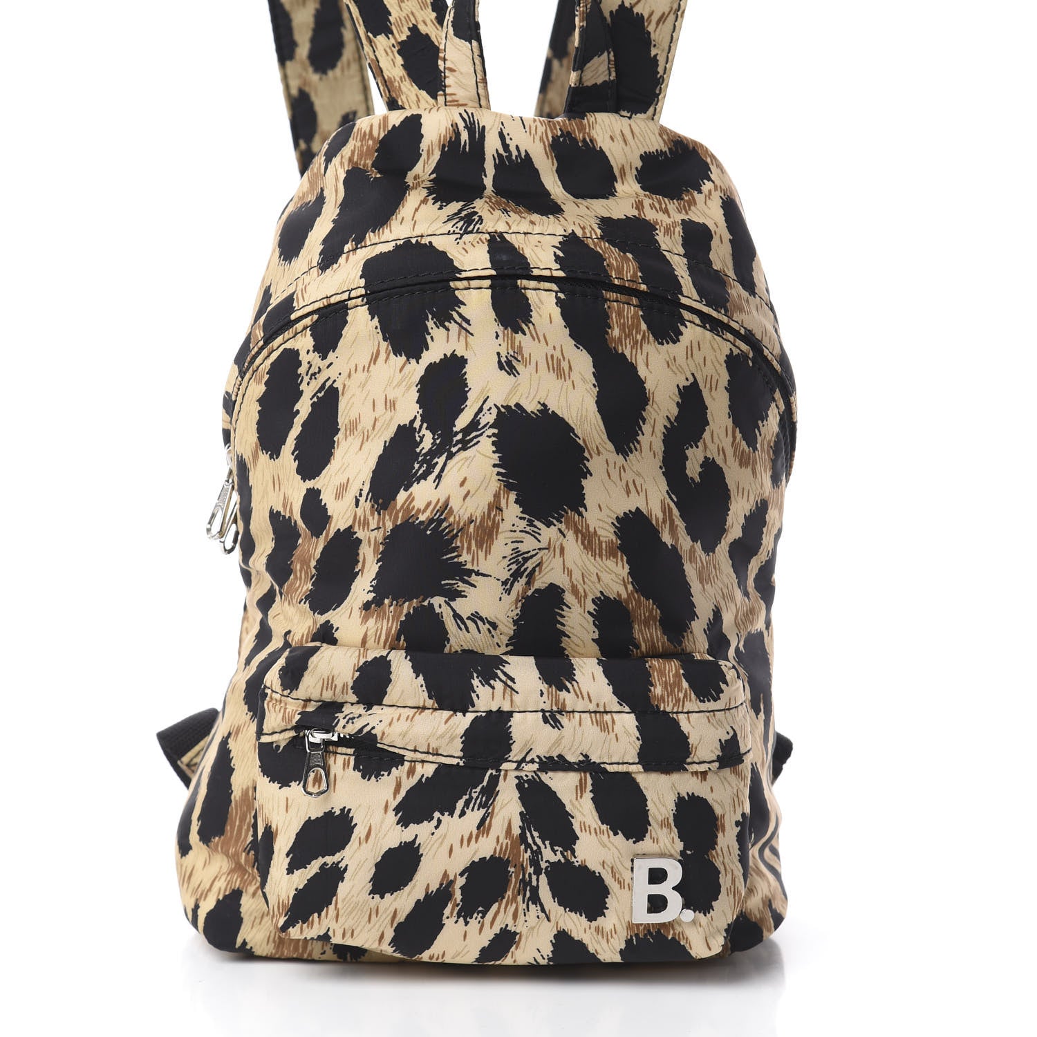 Balenciaga Nylon Leopard Printed Soft XXS Backpack Beige 6 of 8
