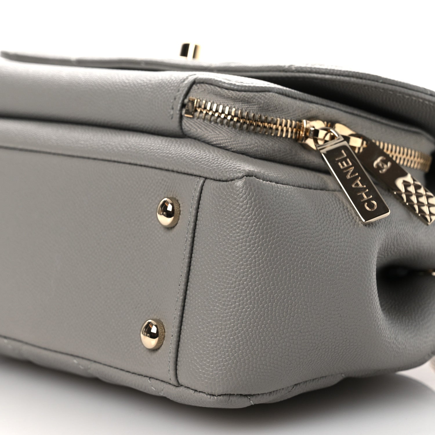 Chanel Caviar Quilted Medium Business Affinity Flap Grey 10 of 13