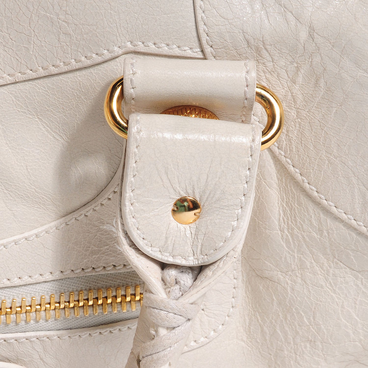 Balenciaga Chevre Giant 21 Gold Hardware Brief White 10 of 15