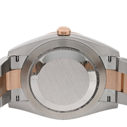 Rolex Stainless Steel 18K Everose Gold Diamond 41mm Oyster Perpetual Datejust Watch Silver 126331 4 of 5