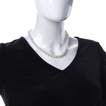 Mikimoto 18K White Gold Akoya Pearl 7.5-9.5mm "M" Strand Graduated Necklace 18 2 of 6