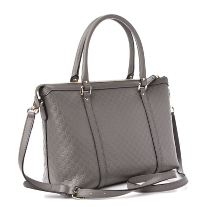 Gucci Soft Microguccissima Small Zippered Satchel Loess 3 of 11