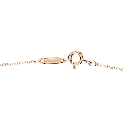 Tiffany 18K Rose Gold Diamond Large Paper Flowers Pave Pendant Necklace 4 of 5