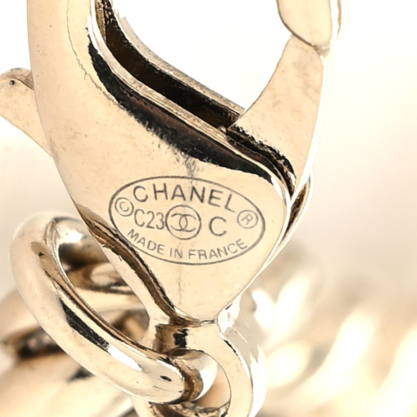 Glass Crystal CC Chain Bracelet Gold