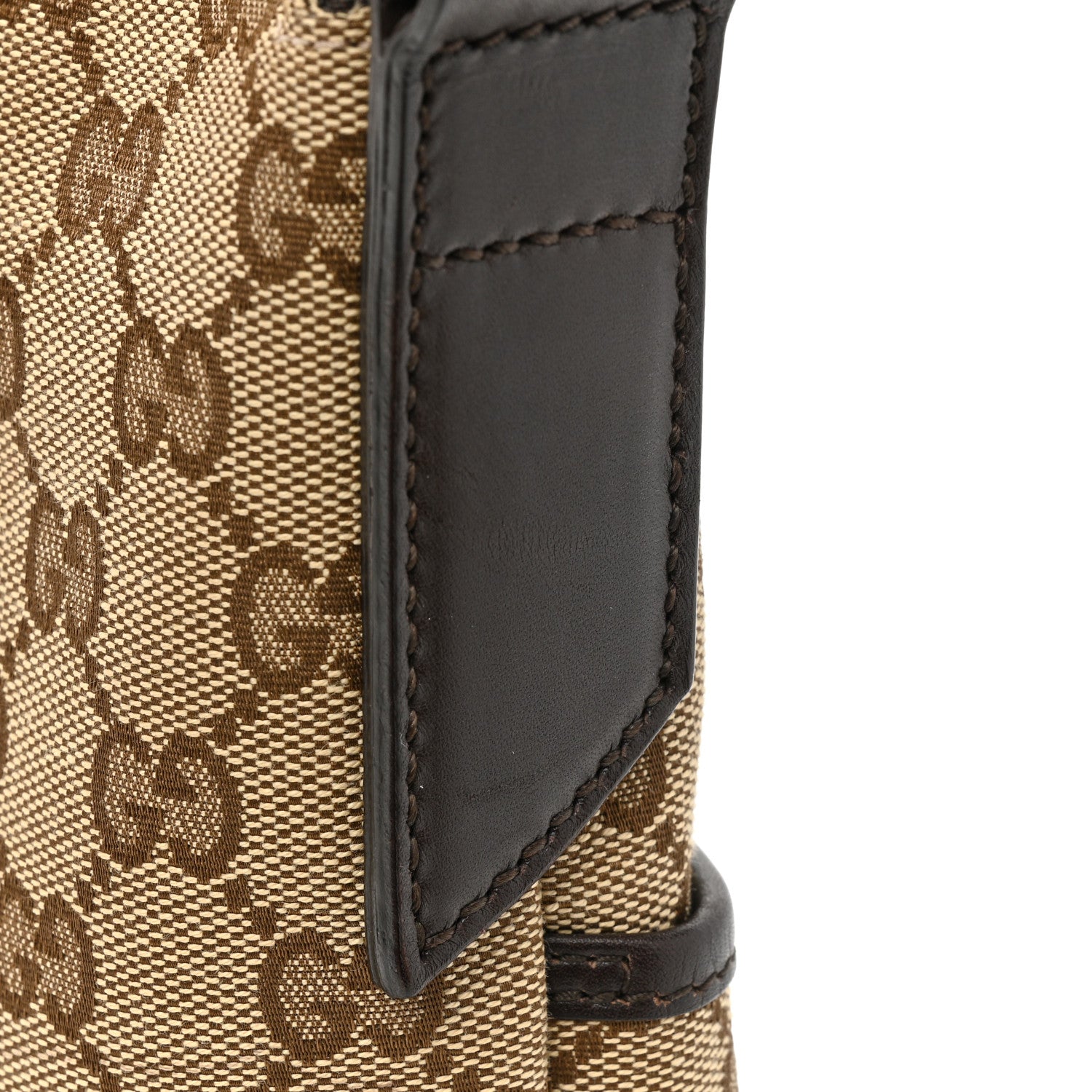 Gucci Monogram Calfskin Perforated Medium Flat Messenger Bag Dark Brown 11 of 11