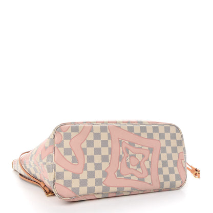 Louis Vuitton Damier Azur Tahitienne Neverfull MM 4 of 13